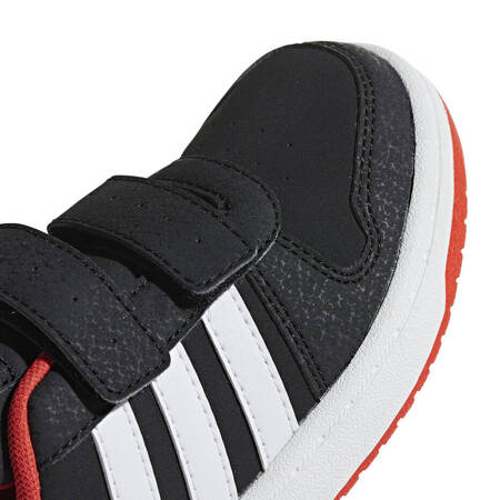 Buty dla dzieci adidas Hoops 2.0 CMF C czarno-czerwono-białe B75960