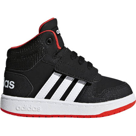 Buty dla dzieci adidas Hoops Mid 2.0 I czarno białe B75945