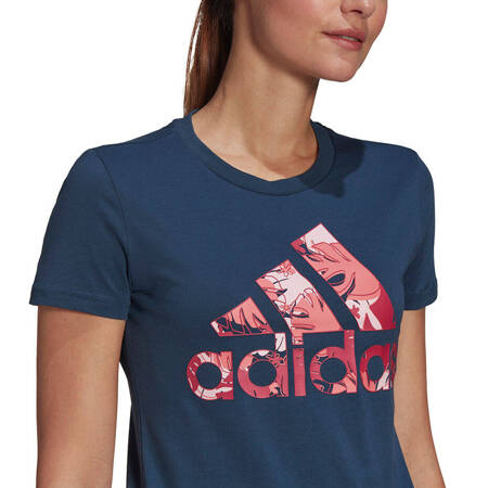 Koszulka damska adidas Tropical Graphic T-Shirt granatowa GL0838