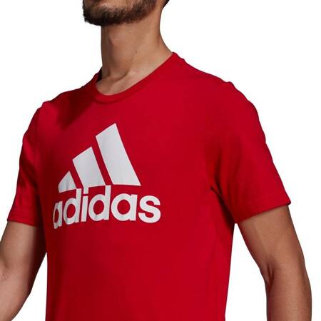 Koszulka męska adidas Essentials Big Log czerwona GK9124