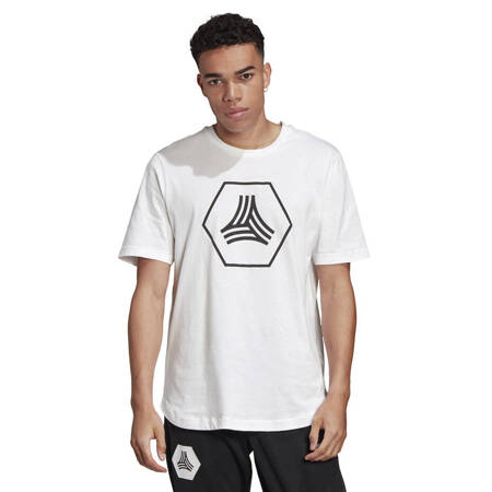 Koszulka męska adidas Tan Logo Tee biała FJ6340