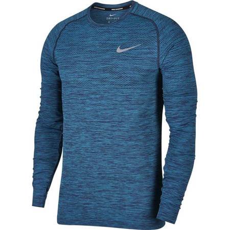 Koszulka męska do biegania Nike M DF Knit Top LS NFS niebieska AA3007 442