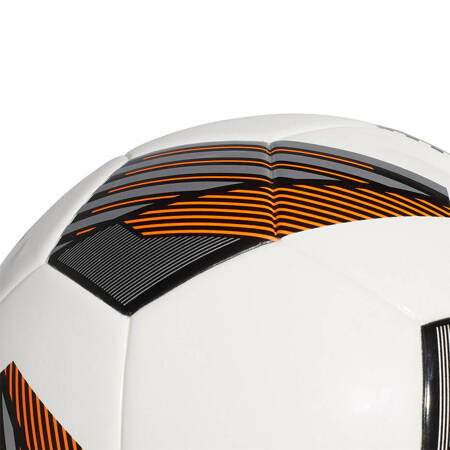 Piłka nożna adidas Tiro League J350 biało-pomarańczowo-czarna FS0372