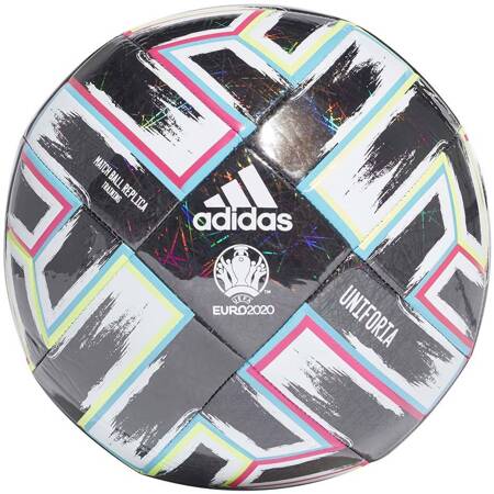 Piłka nożna adidas Uniforia Training czarno-biało-różowa FP9745